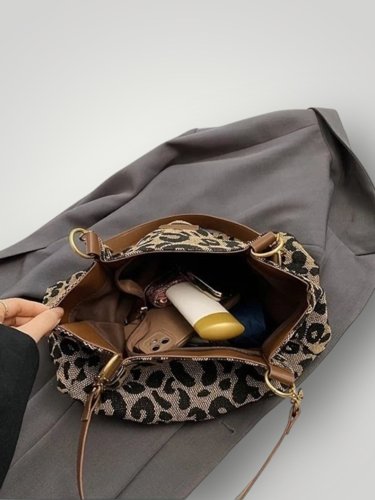 Sophia | Chic Tote Bag – Leopard Print