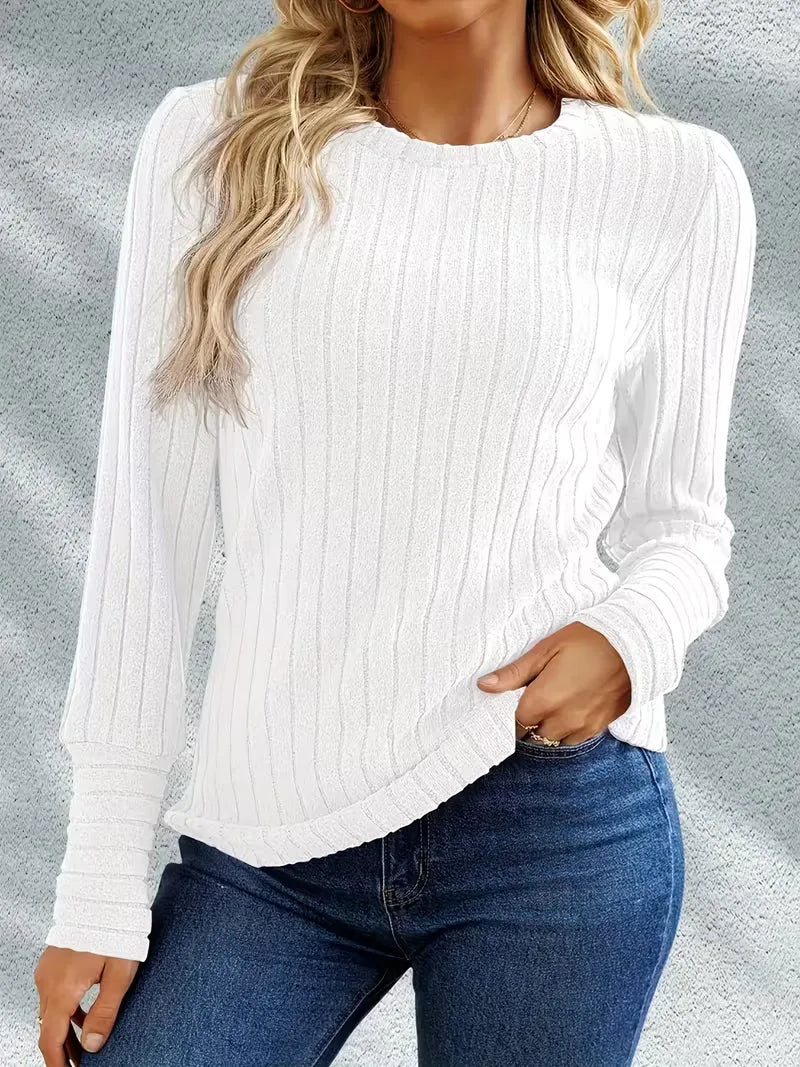 Longsleeve With Ribbed Texture