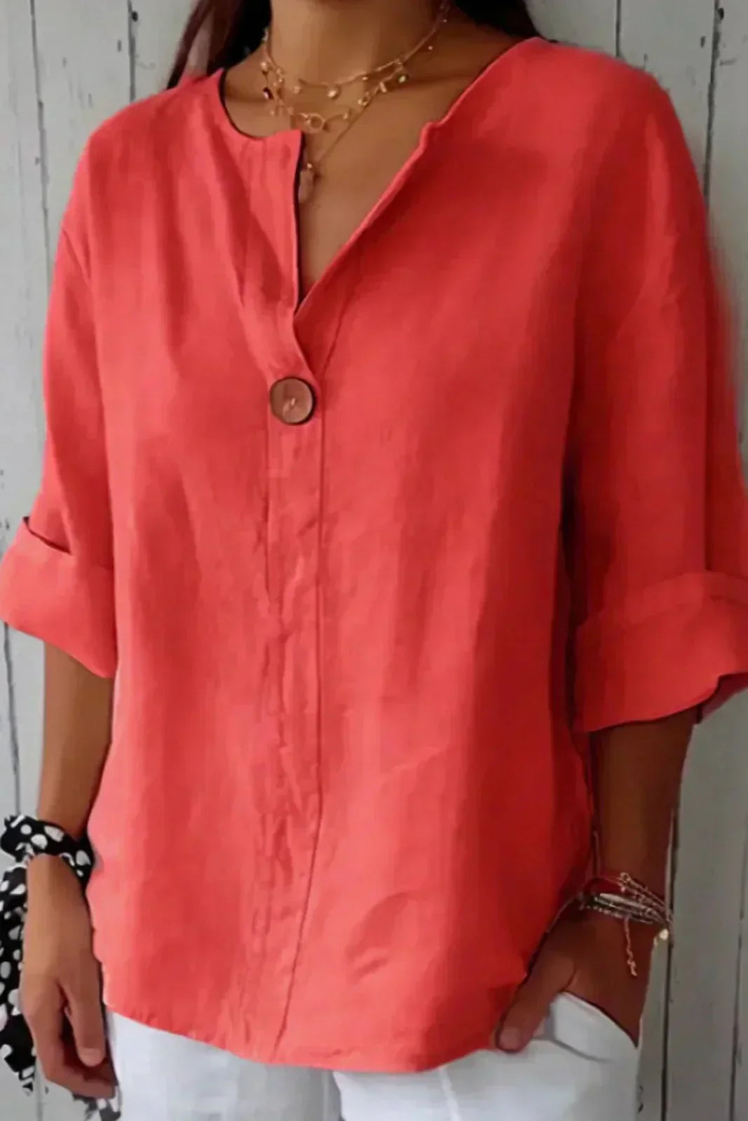 Dolores | Blusa Suelta Con Botón