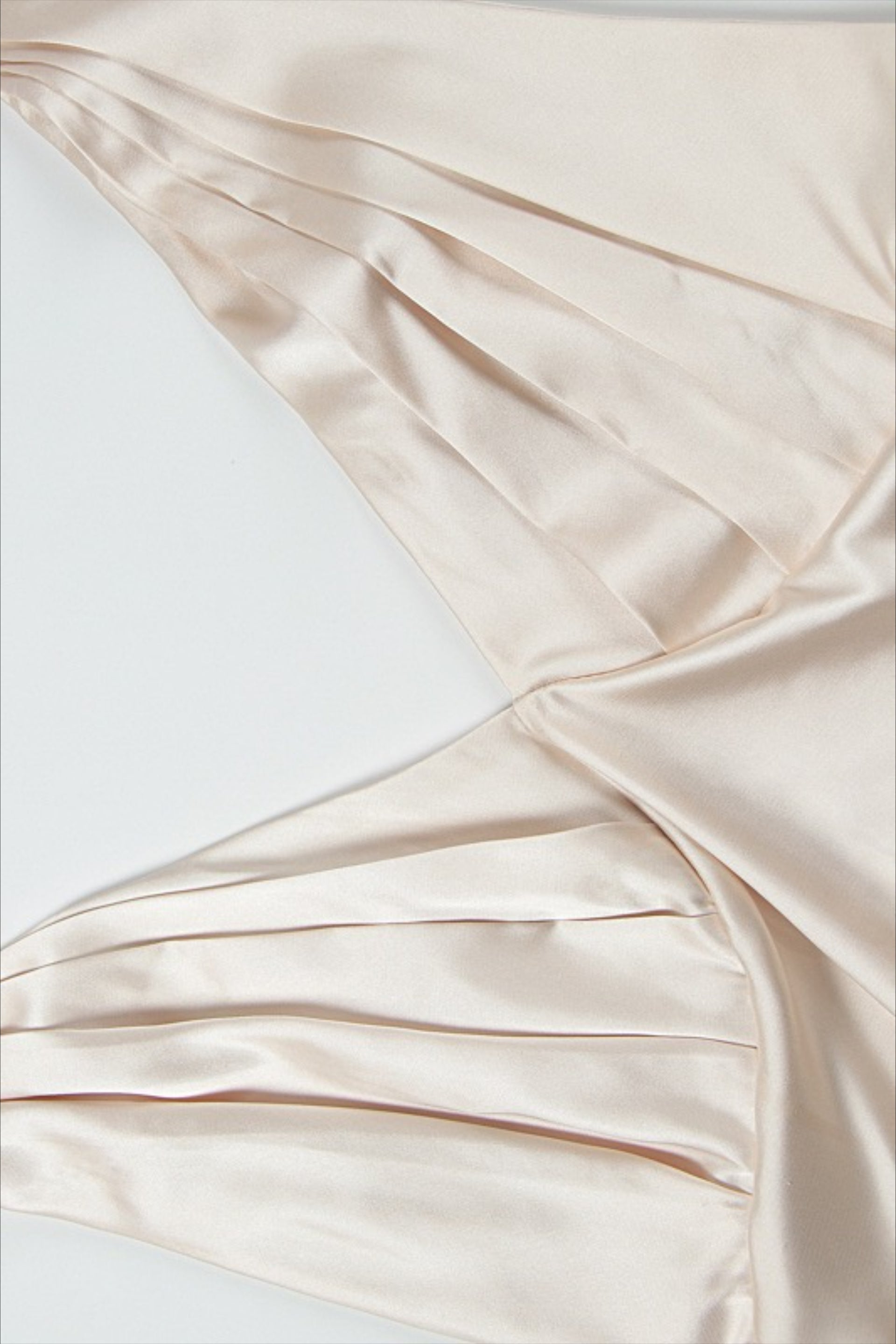Women's Satin Halter Maxi Dress - Deep V-Neck Slit Bodycon