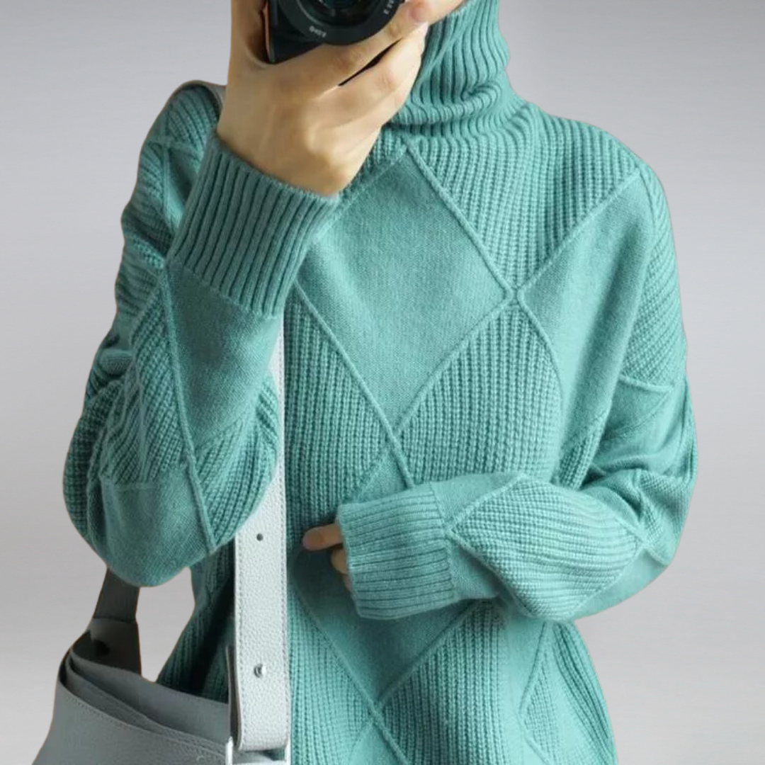 Mia | Cozy Turtleneck Sweater – Soft Knit
