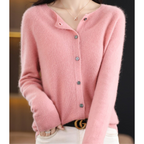 Women’s Knit Cardigan – Cashmere O-Neck