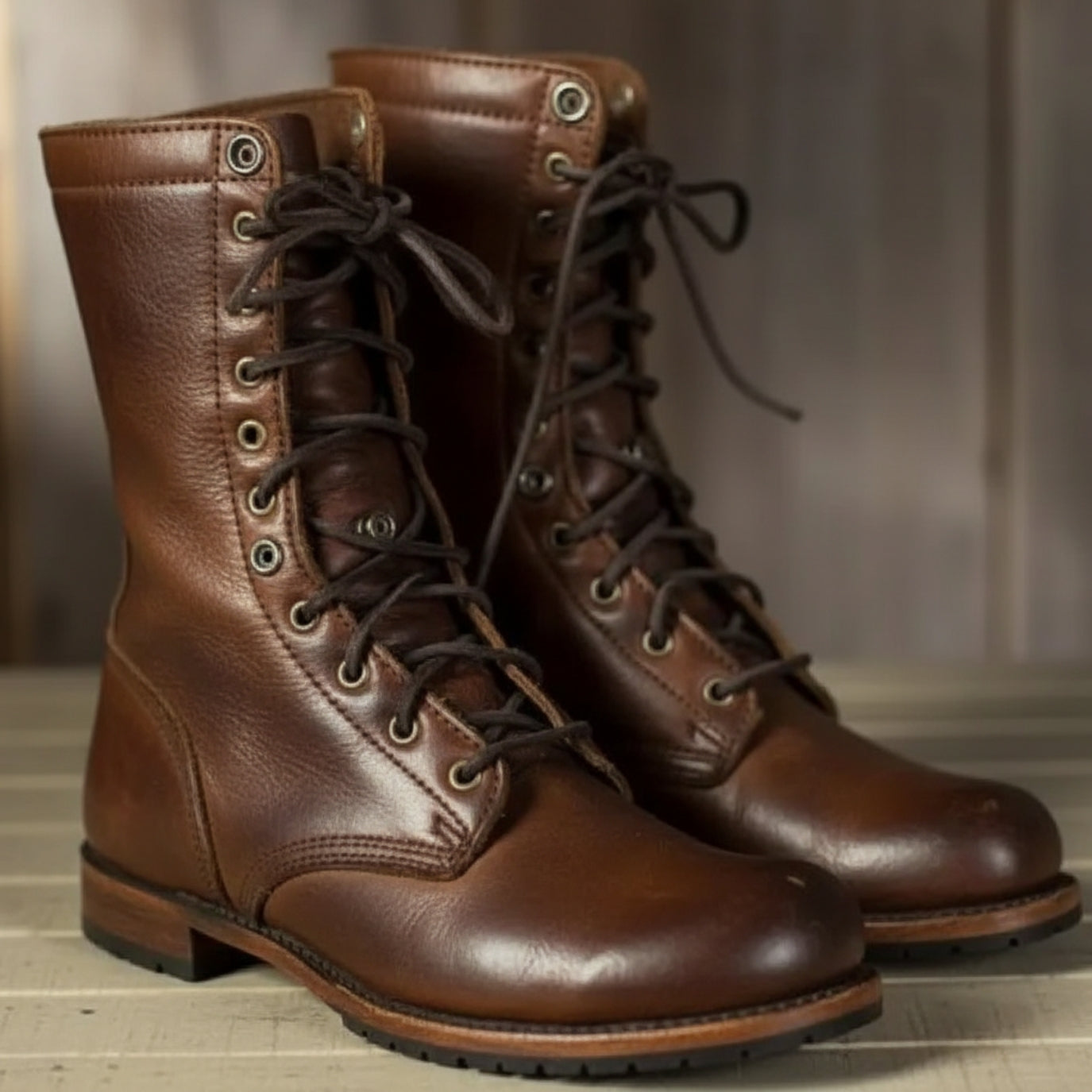 Women's Lace-Up Combat Boots – Timeless Silhouette