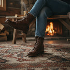 Women's Lace-Up Combat Boots – Timeless Silhouette