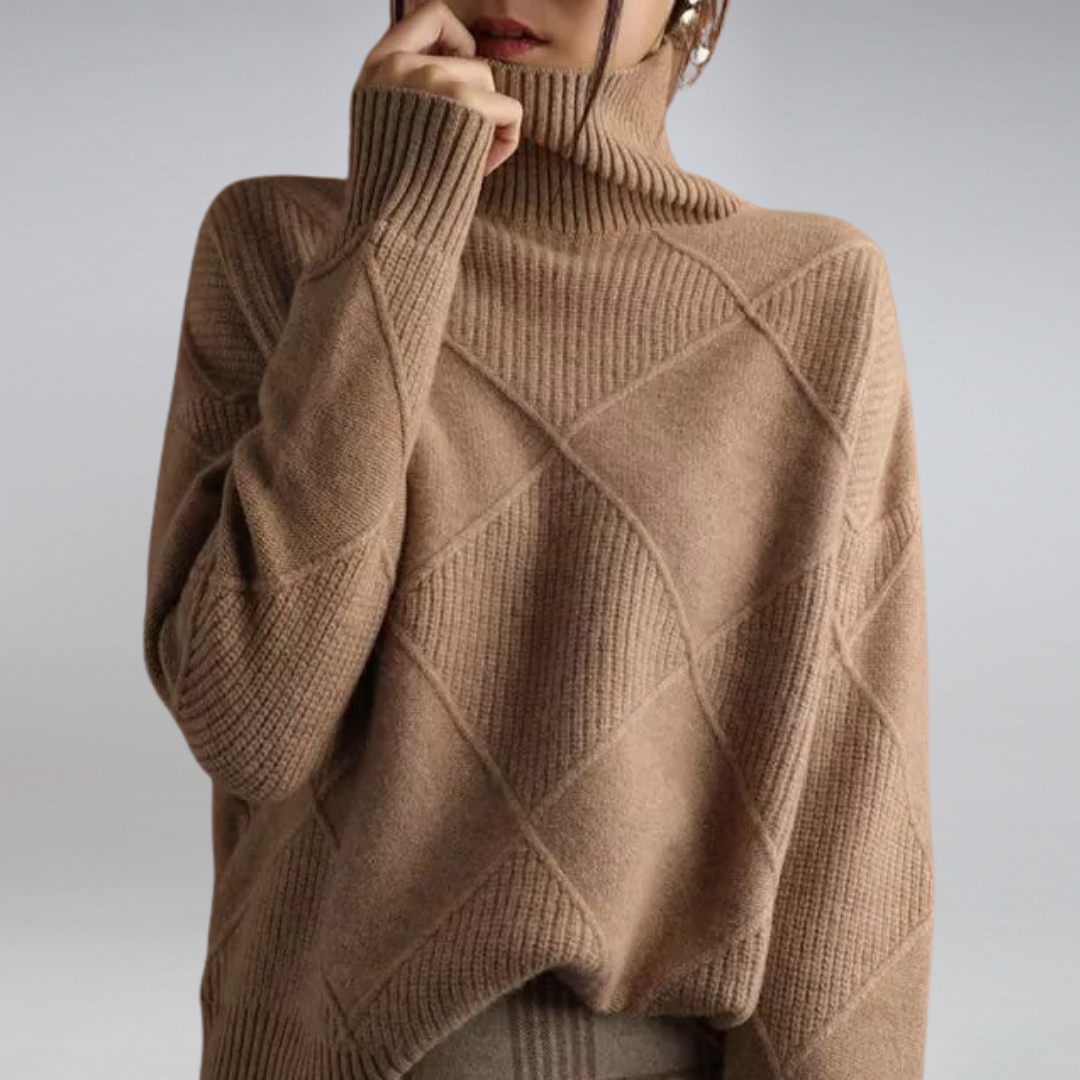 Mia | Cozy Turtleneck Sweater – Soft Knit
