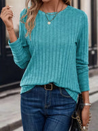 Longsleeve With Ribbed Texture