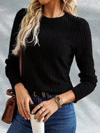 Longsleeve With Ribbed Texture