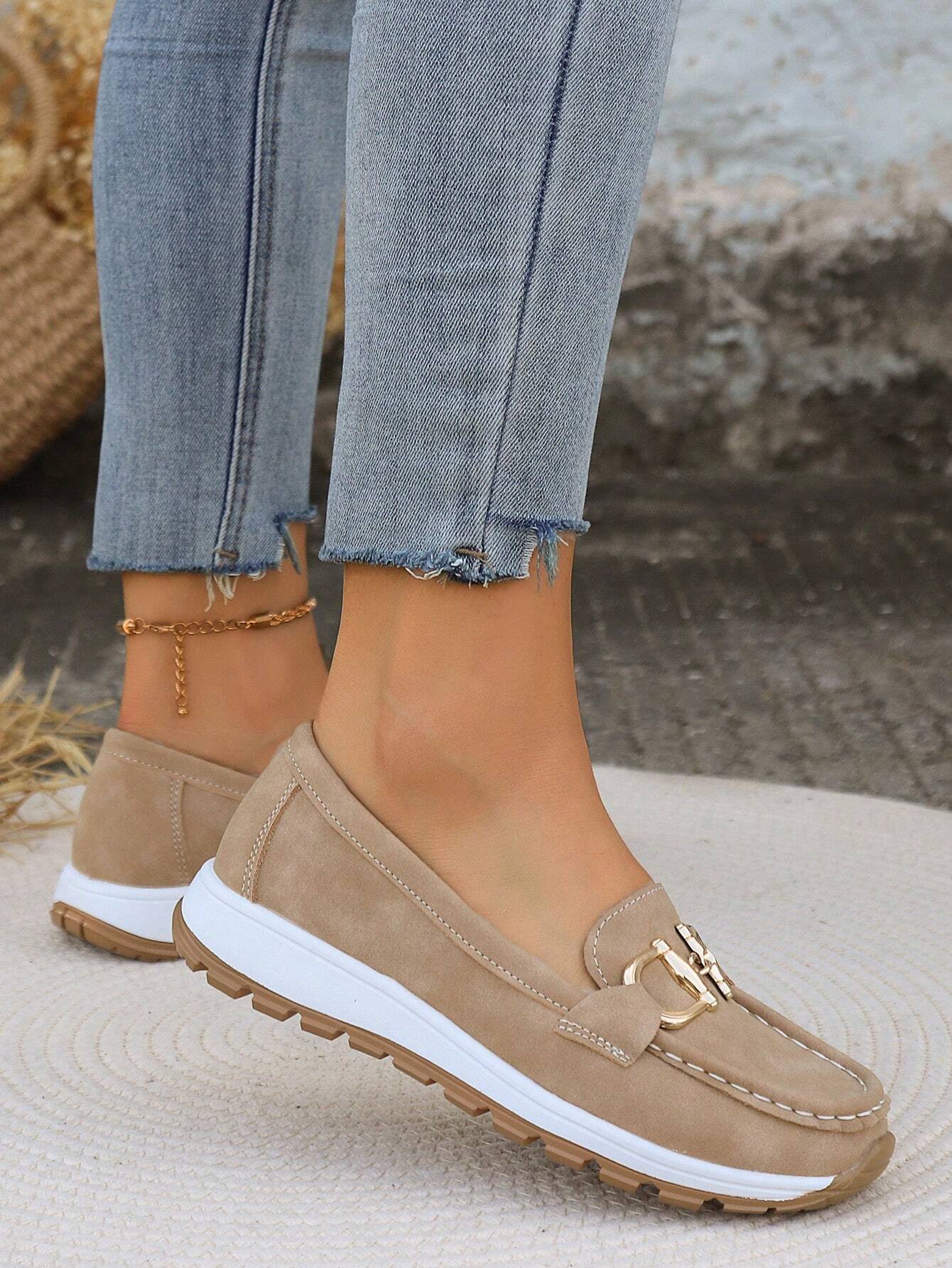 Teresa | Mocasines Casual Con Detalle Metálico