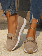 Teresa | Mocasines Casual Con Detalle Metálico