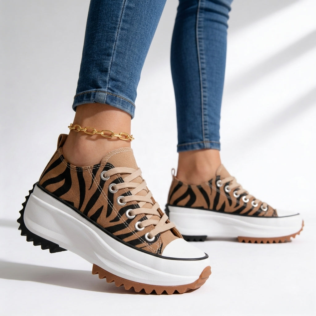 Ava | Chic Platform Sneakers – Cushioned Sole