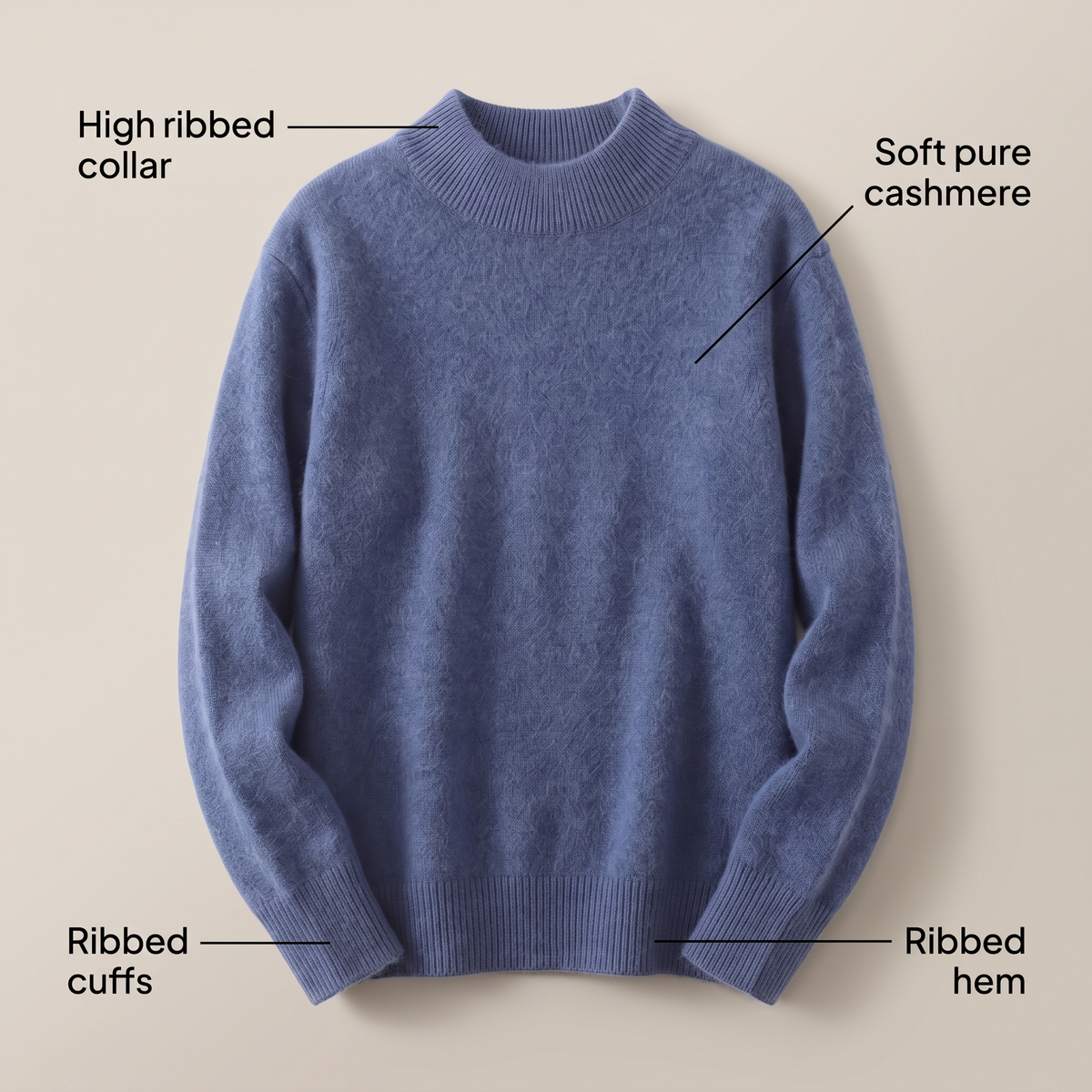 Women's Cozy Mock Neck Sweater – Soft Knit