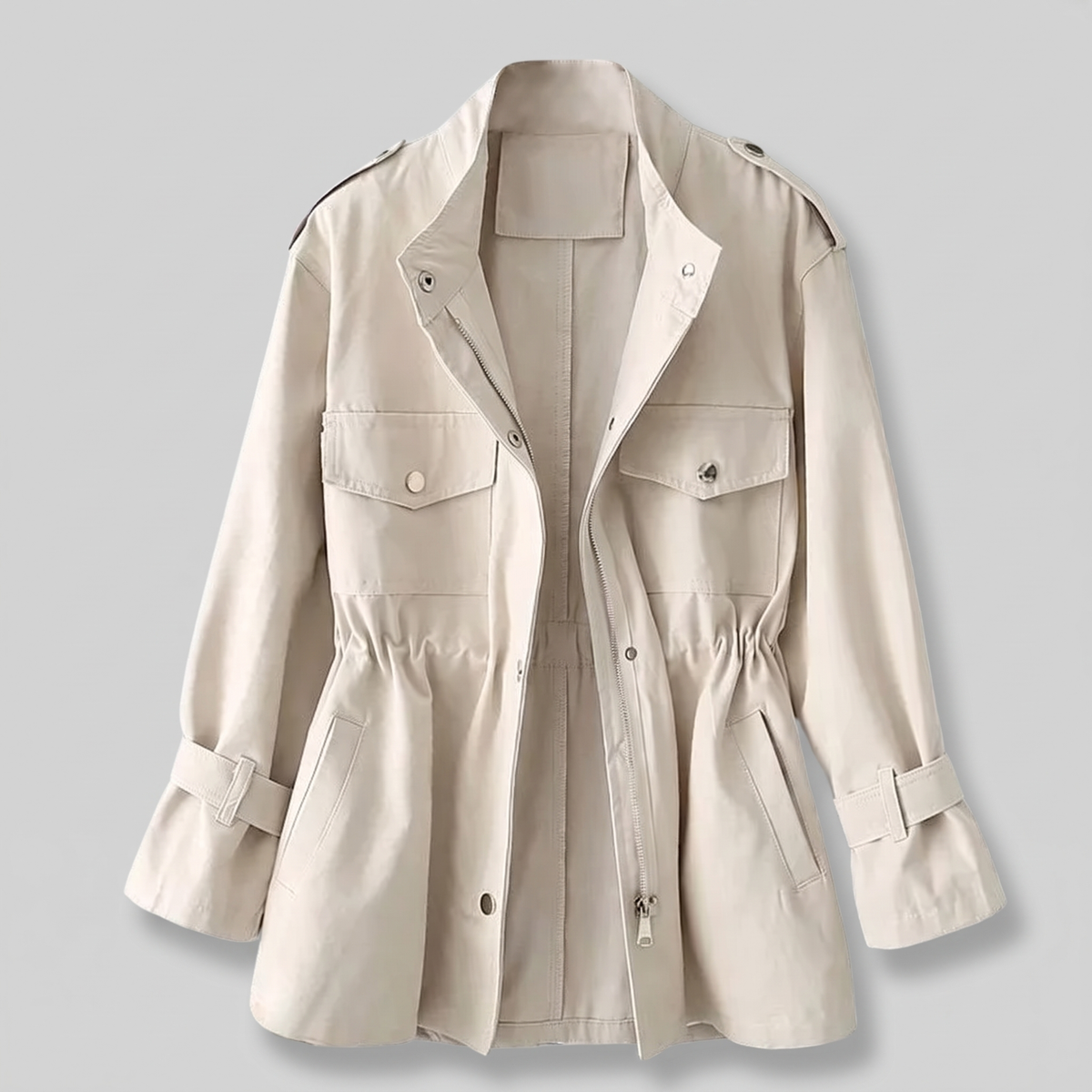 Amelia | Cozy Wool Overcoat – Double Breasted