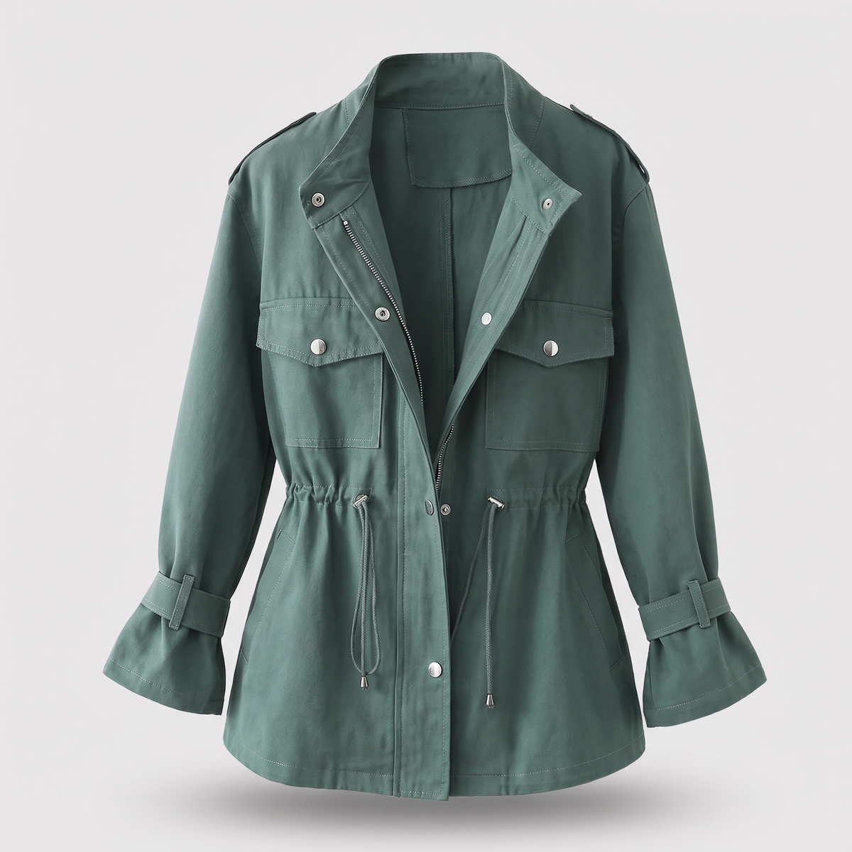 Amelia | Cozy Wool Overcoat – Double Breasted