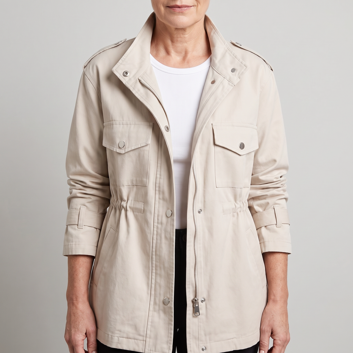 Amelia | Cozy Wool Overcoat – Double Breasted