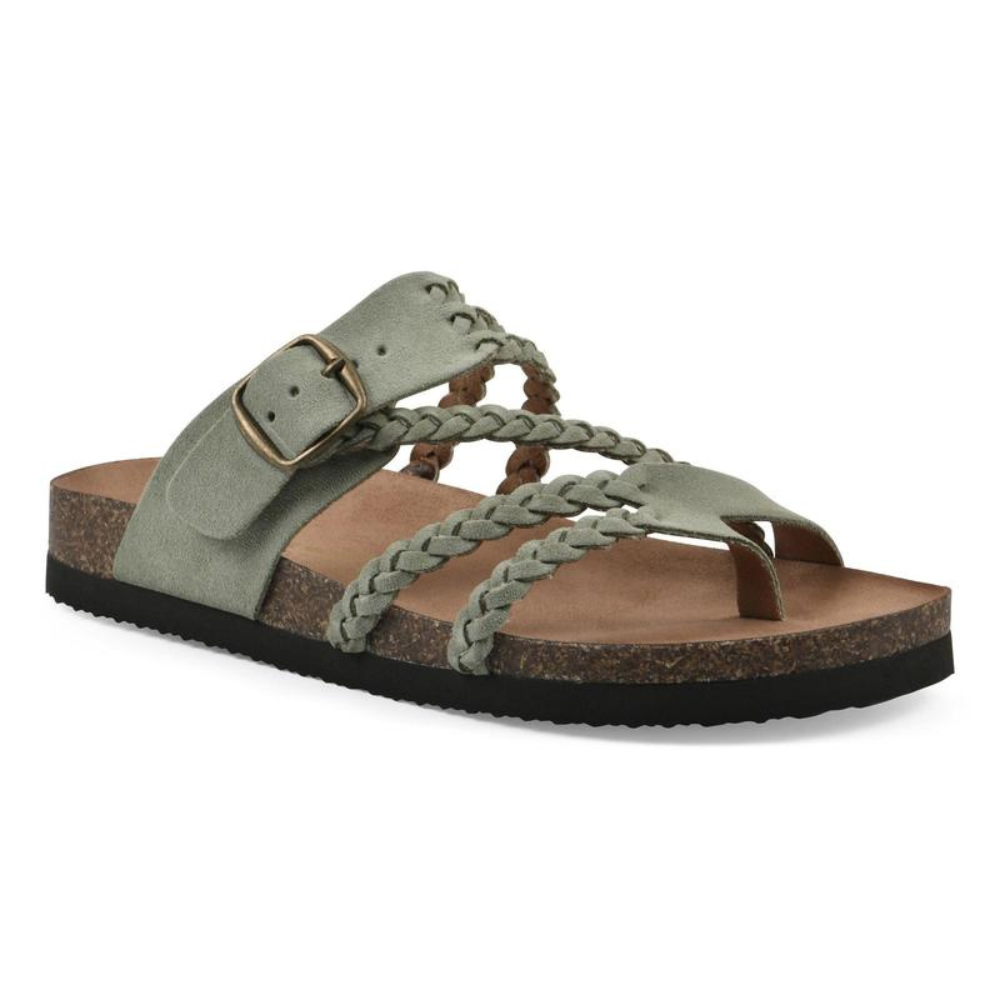 Harper | Chic Braided Cork Sandals – Cushioned