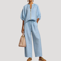 Aria Co-Ord Set Loose Top & Wide-Leg Trousers