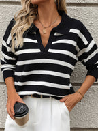 Women’s Matilde Sweater – Ribbed V-Neck