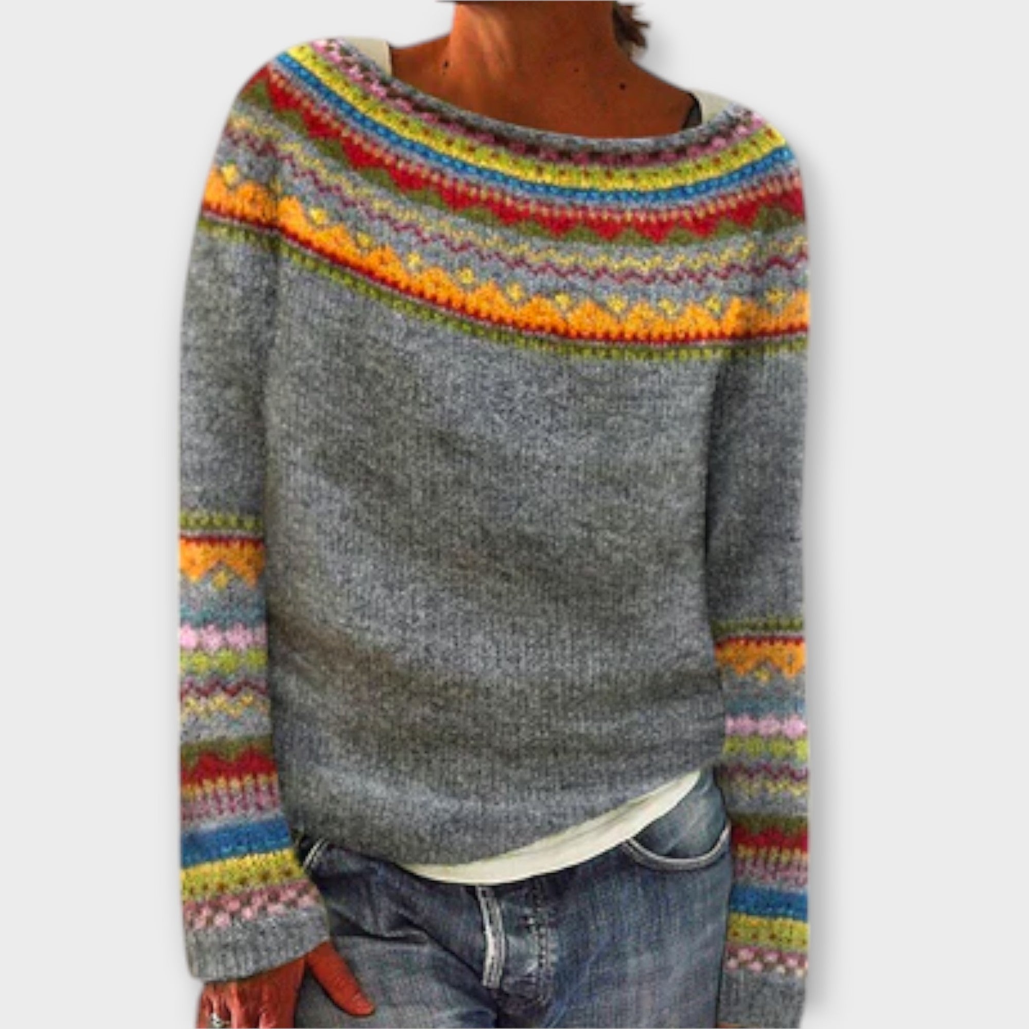 Sofía | Suéter Multicolor De Estilo Casual