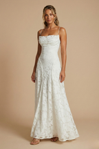 Women's Elegant Sleeveless Floral Maxi Dress - Fitted Bodice