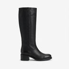 Women's Chic Knee High Boots – Leather Upper
