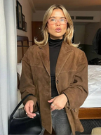 Women's Chic Oversized Blazer Jacket – Soft Finish