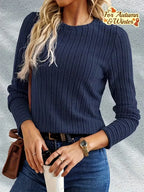Longsleeve With Ribbed Texture