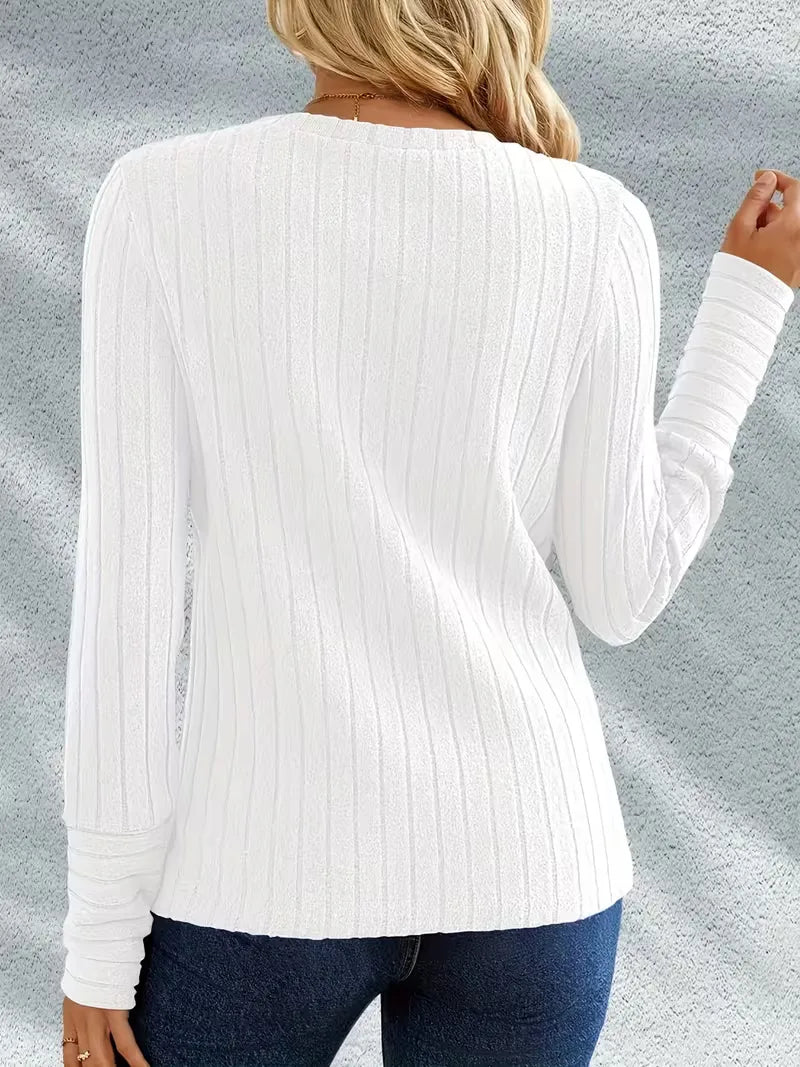 Longsleeve With Ribbed Texture