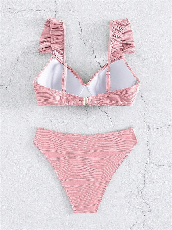 Twist Bikini Set - Push-Up Top Structured Fabric