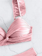 Twist Bikini Set - Push-Up Top Structured Fabric
