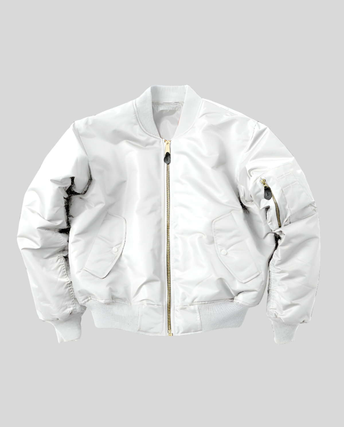 Women's Chic Bomber Jacket – Ribbed Trim