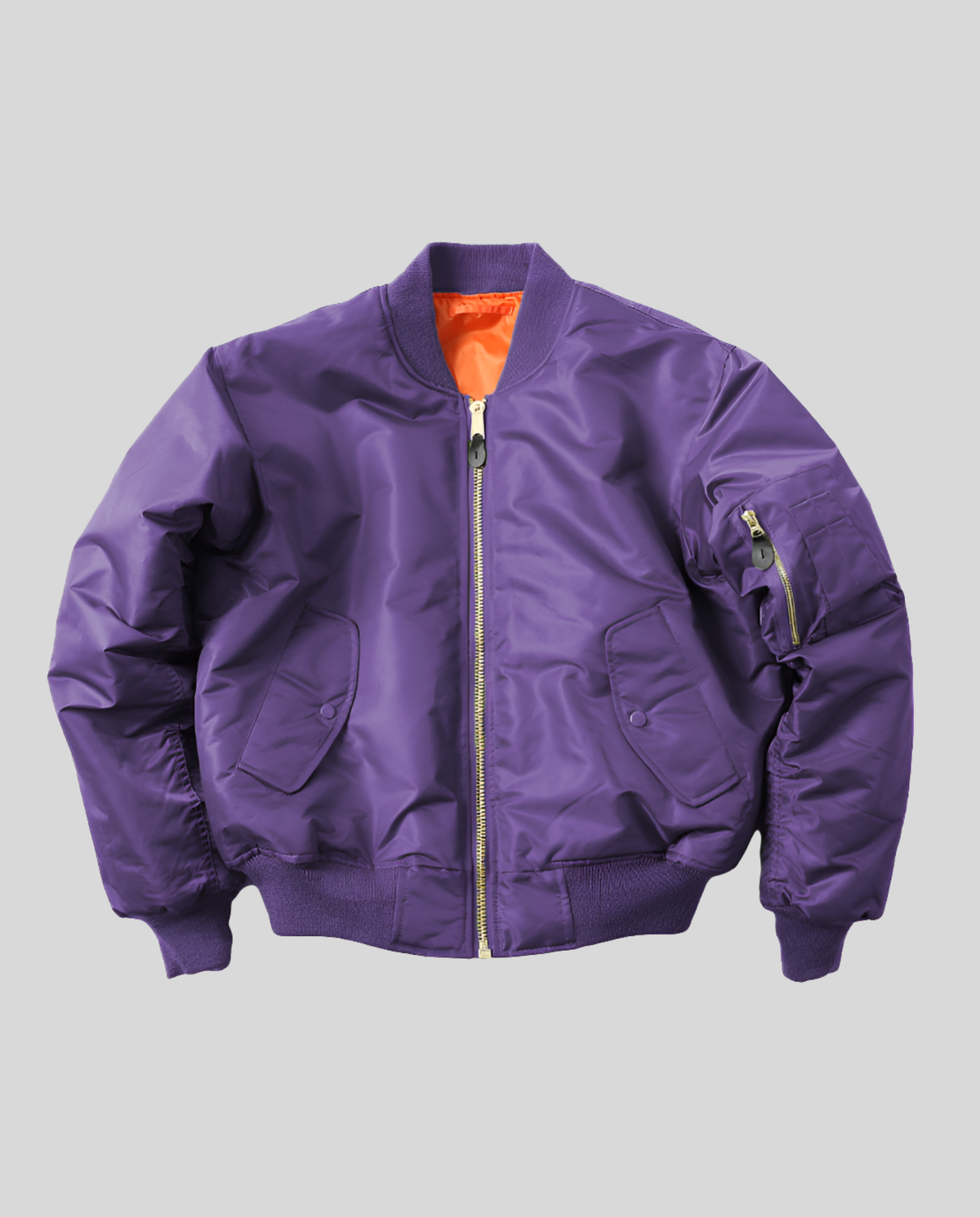 Women's Chic Bomber Jacket – Ribbed Trim