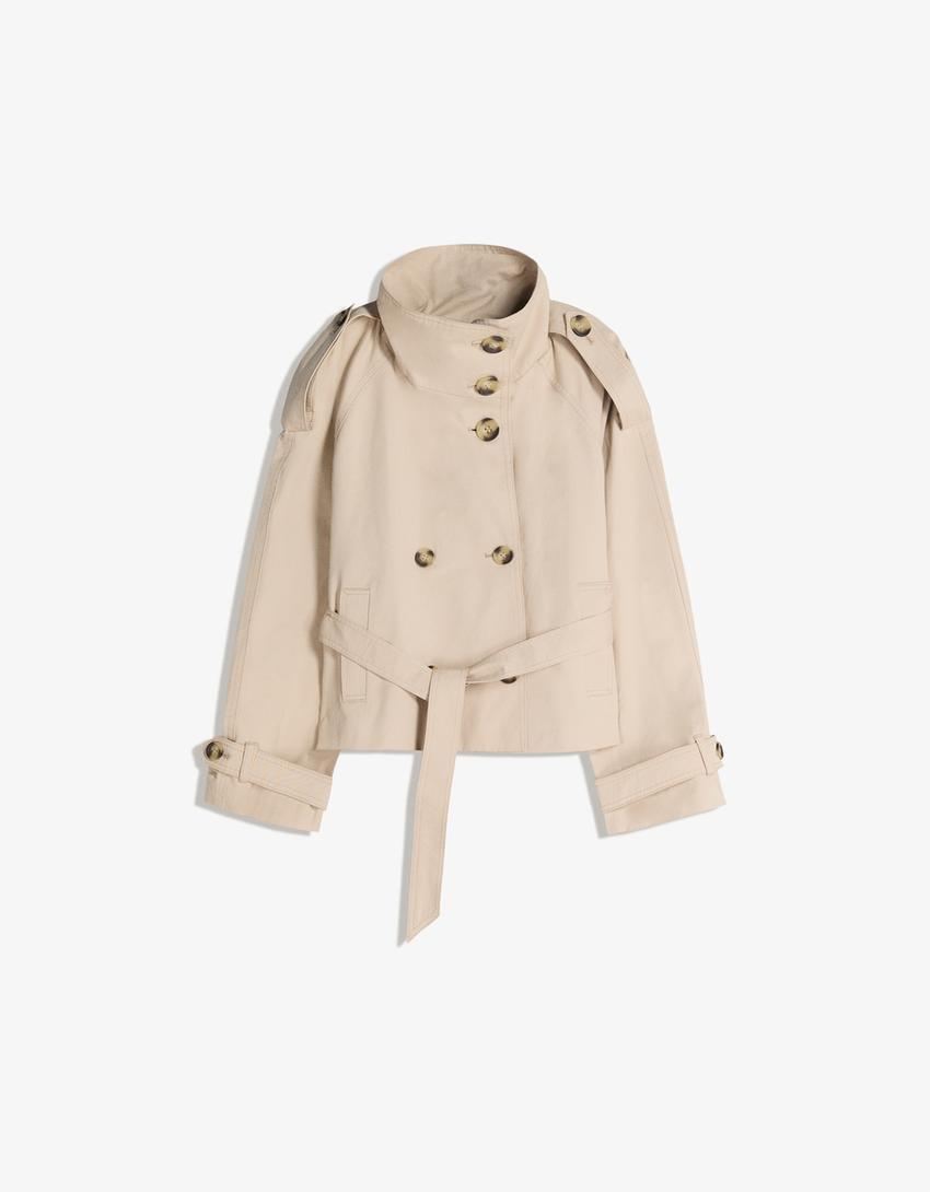 Women's Elegant Trench Coat – Belted