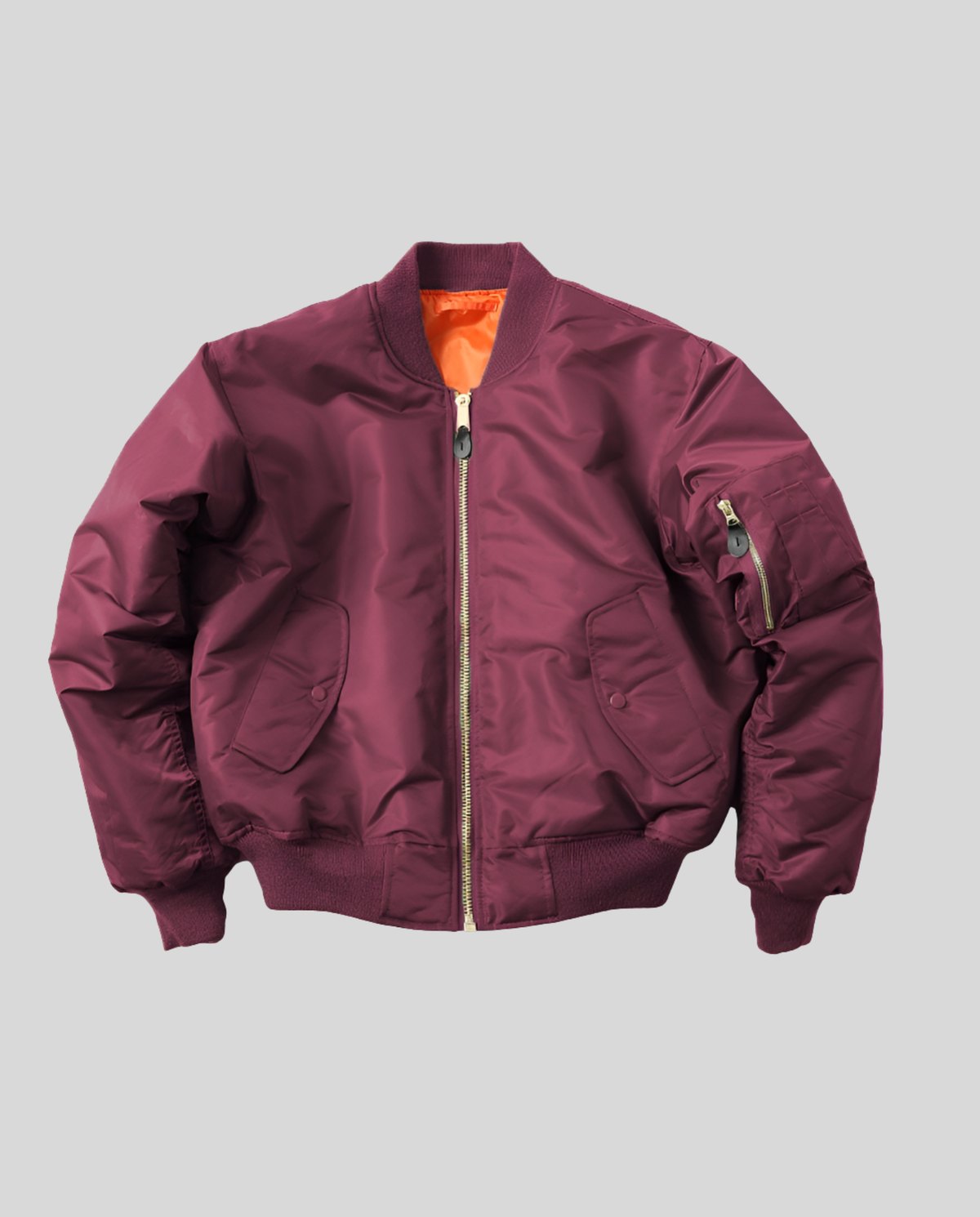 Women's Chic Bomber Jacket – Ribbed Trim