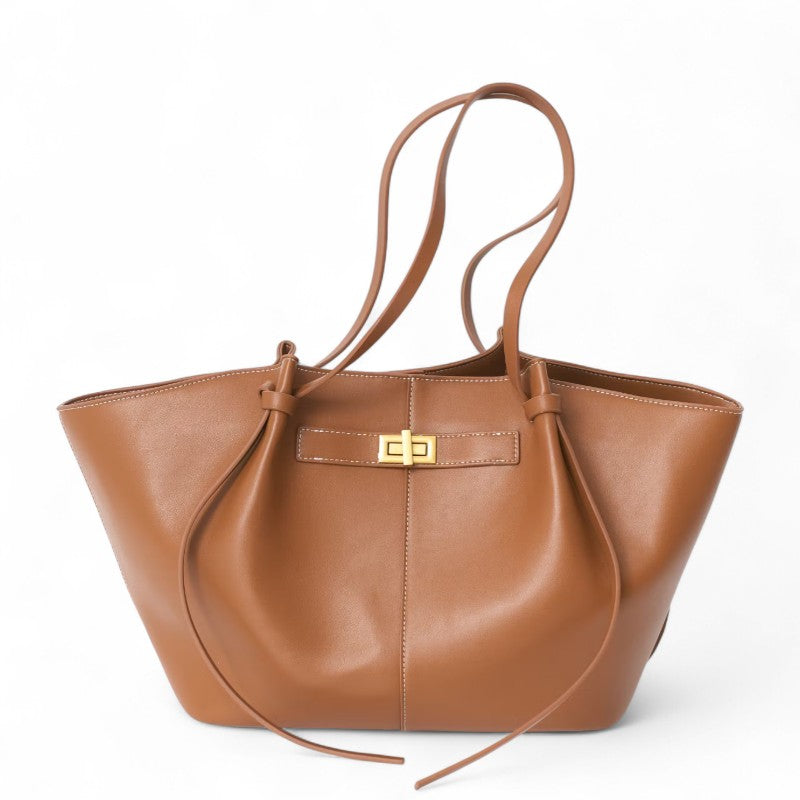 Women's Chic Large Tote Bag – Faux Leather