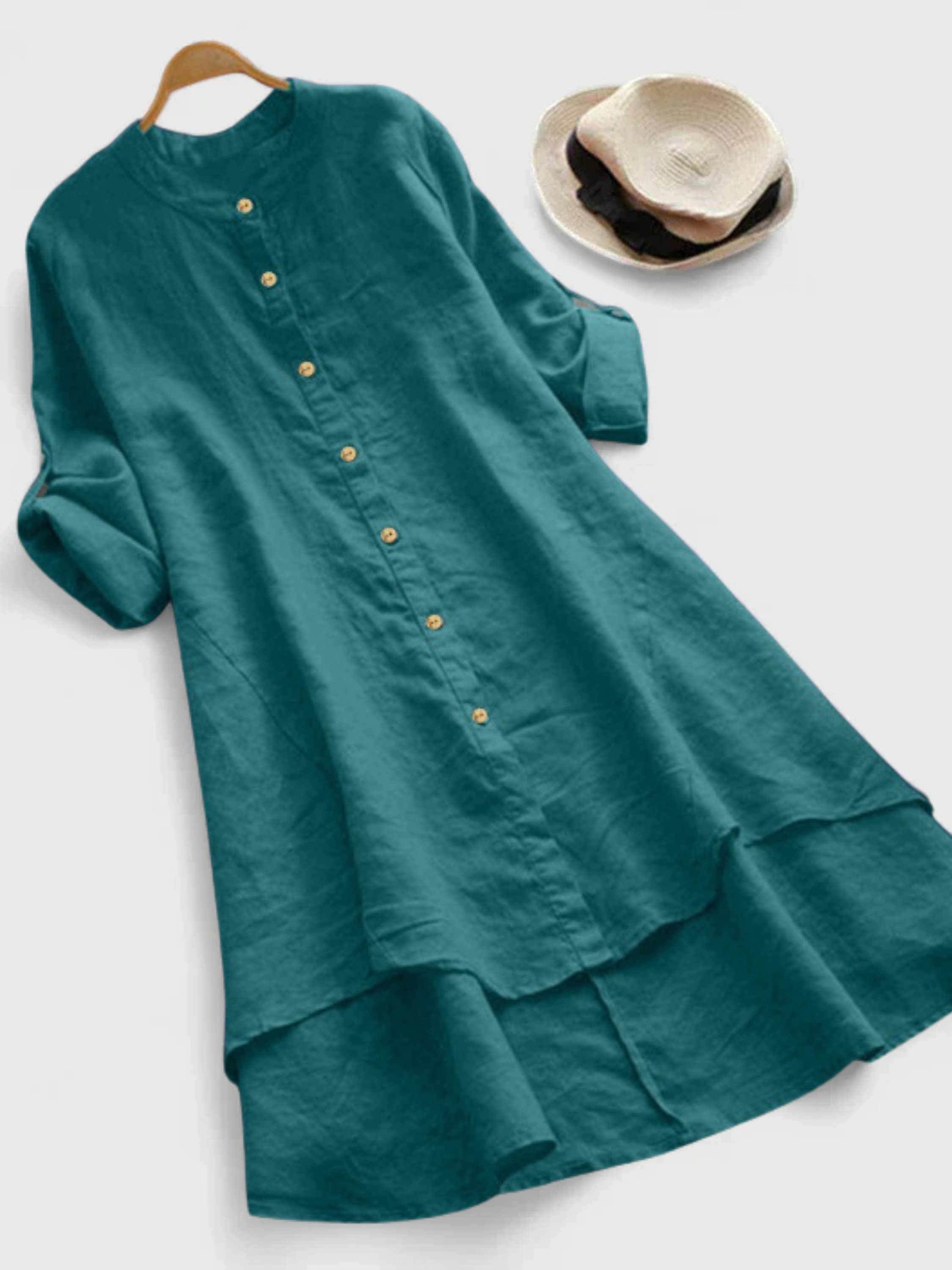Noa | Vestido Camisero De Capas