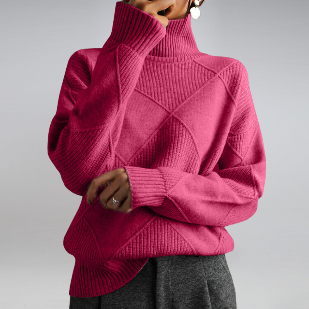 Mia | Cozy Turtleneck Sweater – Soft Knit