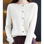 Women’s Knit Cardigan – Cashmere O-Neck