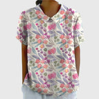 Isabel | Blusa Floral Con Cuello