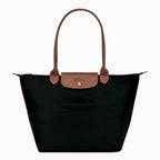 Women's Foldable Nylon Tote Bag – Zip & Snap Closure