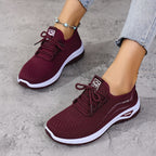Women's Cozy Walking Sneakers – Wide Fit