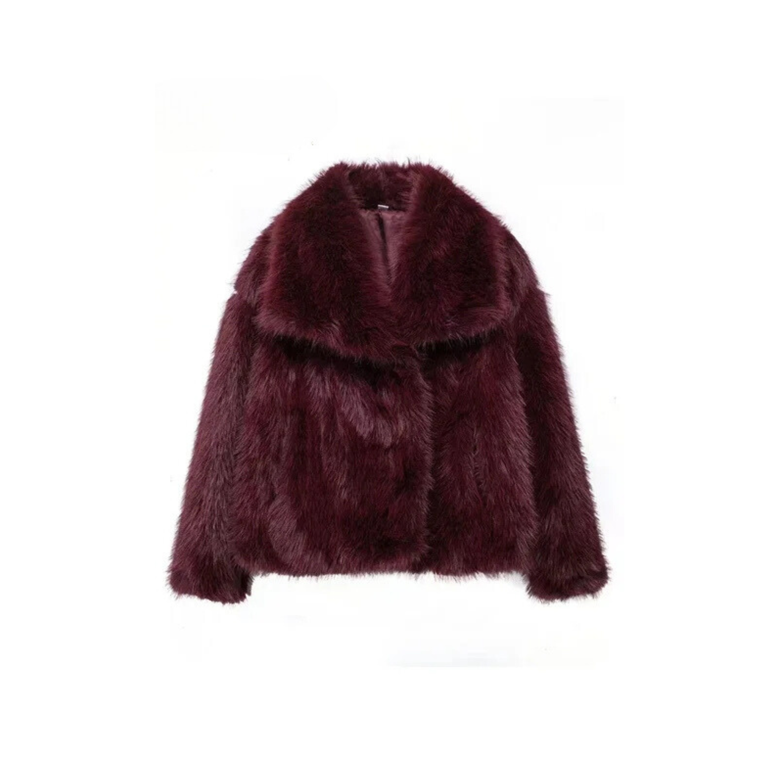 Charlotte Oversized Faux Fur Jacket – Wide Lapels