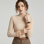 Emma | Cozy Fleece Blouse – High Collar