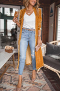 Women's Velvet Kimono Coat – Calf Length