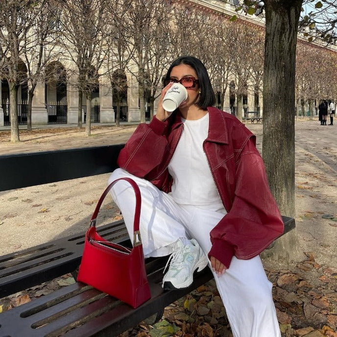 Amelia Oversized Bomber Jacket