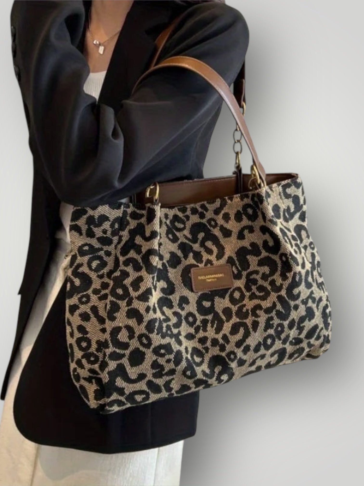 Sophia | Chic Tote Bag – Leopard Print