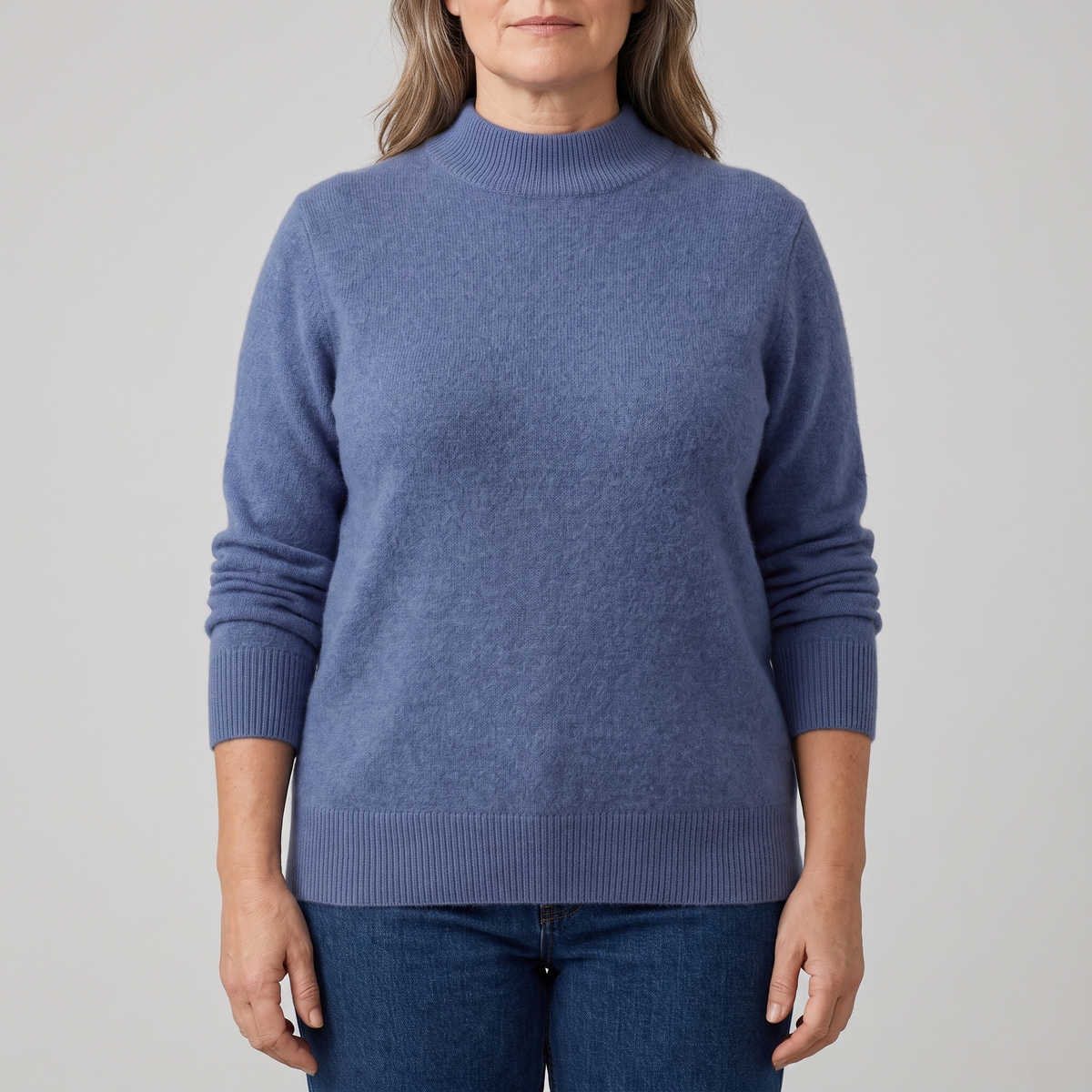 Women's Cozy Mock Neck Sweater – Soft Knit