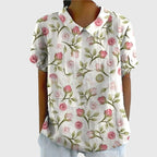Isabel | Blusa Floral Con Cuello