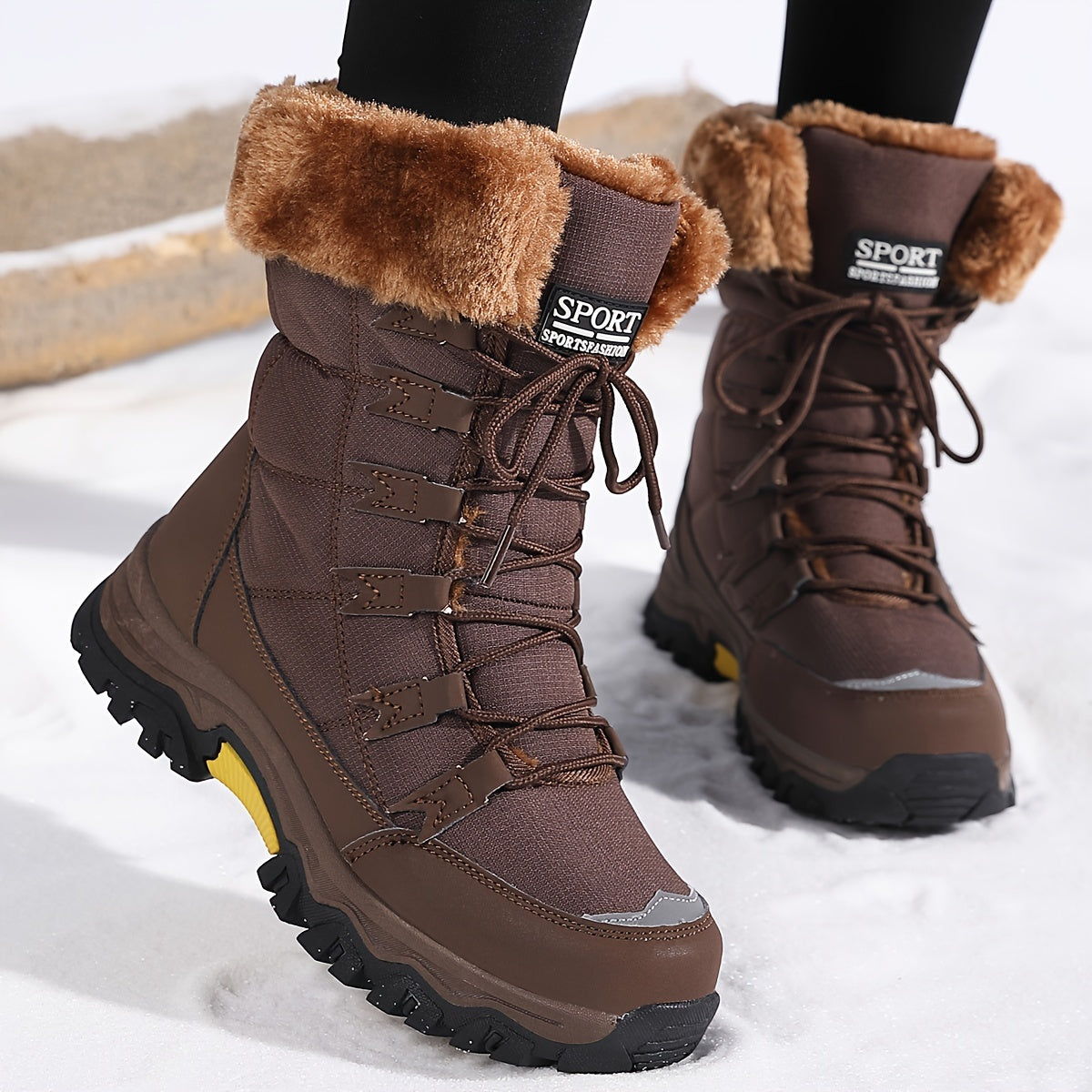 Emma | Cozy Winter Boots – Faux Fur Lining