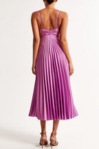 Women's V-Neck Waist Cut-Out Maxi Dress