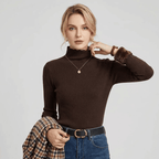Emma | Cozy Fleece Blouse – High Collar